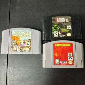 Nintendo 64 games! Star Wars Racer, Rainbow Six & Mission Impossible!